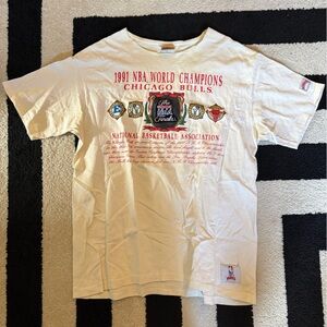 1991 Chicago Bulls Championship Shirt - Nutmeg - Size XL